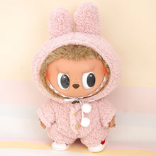 Load image into Gallery viewer, For 37cm Labubu Doll Shirts Sweater Hat Cartoon Plush Doll Replacement Outfit Playing House Accessories Mini Clothes
