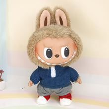 Load image into Gallery viewer, For 37cm Labubu Doll Shirts Sweater Hat Cartoon Plush Doll Replacement Outfit Playing House Accessories Mini Clothes
