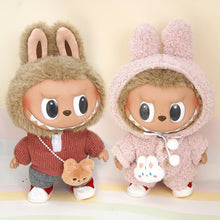 Load image into Gallery viewer, For 37cm Labubu Doll Shirts Sweater Hat Cartoon Plush Doll Replacement Outfit Playing House Accessories Mini Clothes
