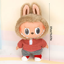 Load image into Gallery viewer, For 37cm Labubu Doll Shirts Sweater Hat Cartoon Plush Doll Replacement Outfit Playing House Accessories Mini Clothes
