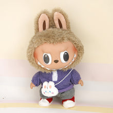 Load image into Gallery viewer, For 37cm Labubu Doll Shirts Sweater Hat Cartoon Plush Doll Replacement Outfit Playing House Accessories Mini Clothes
