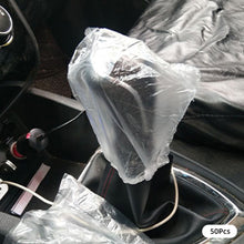 Load image into Gallery viewer, 50pcs Disposable Universal Car Transparent Steering Wheel Cover Gear Cover Elastic Waterproof Plastic Safety Isolation Protection Cover
