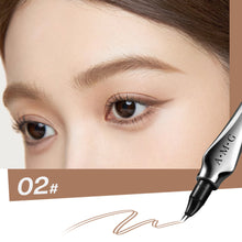 Load image into Gallery viewer, Two Nib Curved Eyebrow Pencil Waterproof Sweatproof Non-smudging Multifunctional Natural Eyebrow Pencil Makeup Cosmetics

