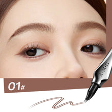 Load image into Gallery viewer, Two Nib Curved Eyebrow Pencil Waterproof Sweatproof Non-smudging Multifunctional Natural Eyebrow Pencil Makeup Cosmetics
