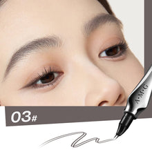 Load image into Gallery viewer, Two Nib Curved Eyebrow Pencil Waterproof Sweatproof Non-smudging Multifunctional Natural Eyebrow Pencil Makeup Cosmetics
