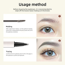 Load image into Gallery viewer, Three-dimensional Double Head Eyebrow Pencil Waterproof Sweatproof Long-lasting Natural Two Nib Eyebrow Pencil Eye Makeup Cosmetics

