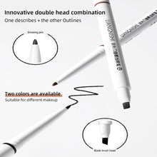 Load image into Gallery viewer, Double-ended Gel Eyeliner Waterproof Sweatproof Non-smudging Long-lasting Eyeliner With Brush Natural Eye Makeup Cosmetics

