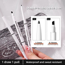 Load image into Gallery viewer, Double-ended Gel Eyeliner Waterproof Sweatproof Non-smudging Long-lasting Eyeliner With Brush Natural Eye Makeup Cosmetics
