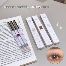 Load image into Gallery viewer, Colored Pearlescent Eyeliner Gel Pen Waterproof Sweatproof Long-lasting Dual Ended Eyeliner Convenient Eye Makeup Cosmetics
