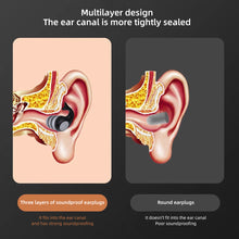 Load image into Gallery viewer, Soft Three Layers Silicone Soundproof Noise Reduction Earplugs Comfortable Washable Anti-Noise Sleeping Earplugs
