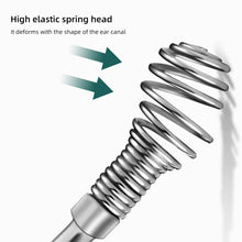 Load image into Gallery viewer, 6pcs/set Portable Keychain Leather Case Stainless Steel Ear Pick Spiral Ear Wax Removal Household Ear Cleaning Tool
