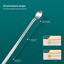 Load image into Gallery viewer, 6pcs/set Portable Keychain Leather Case Stainless Steel Ear Pick Spiral Ear Wax Removal Household Ear Cleaning Tool

