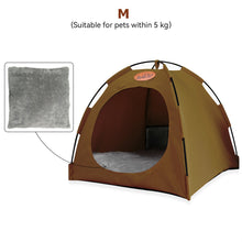 Load image into Gallery viewer, Pet Tent Bed Cats House Supplies Products Accessories Warm Cushions Furniture Sofa Basket Beds Winter Clamshell Kitten Tents Cat

