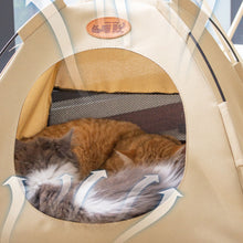 Load image into Gallery viewer, Pet Tent Bed Cats House Supplies Products Accessories Warm Cushions Furniture Sofa Basket Beds Winter Clamshell Kitten Tents Cat
