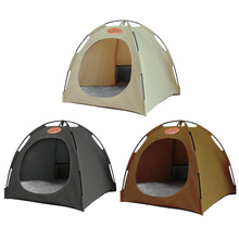 Load image into Gallery viewer, Pet Tent Bed Cats House Supplies Products Accessories Warm Cushions Furniture Sofa Basket Beds Winter Clamshell Kitten Tents Cat
