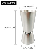 Load image into Gallery viewer, 15/30ml 30/60ml Double Spirit Jigger Stainless Steel Measure Cup Cocktail Drink Wine Shaker Party Bar Club Accessories Bartender Tools

