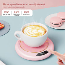 Load image into Gallery viewer, Thermostatic Heating Coaster Cup Heater Mug Warmer 3 Gear 75°C Hot Tea Makers Electric Mini Induction Cooker Coffee Heating Pad
