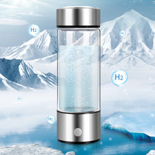 Load image into Gallery viewer, 420ml Hydrogen-Rich Water Cup Electric Hydrogen Rich Water Generator Bottle Titanium Quality Filter Portable Antioxidant Lonizer

