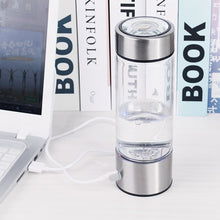 Load image into Gallery viewer, 420ml Hydrogen-Rich Water Cup Electric Hydrogen Rich Water Generator Bottle Titanium Quality Filter Portable Antioxidant Lonizer
