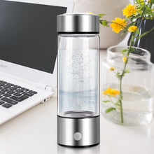 Load image into Gallery viewer, 420ml Hydrogen-Rich Water Cup Electric Hydrogen Rich Water Generator Bottle Titanium Quality Filter Portable Antioxidant Lonizer
