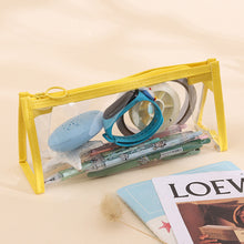 Load image into Gallery viewer, Transparent Pencil Case Large Capacity Simple Pen Bag Kawaii Cosmetic Bag School Study Stationery Office Supplies
