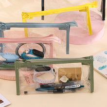 Load image into Gallery viewer, Transparent Pencil Case Large Capacity Simple Pen Bag Kawaii Cosmetic Bag School Study Stationery Office Supplies
