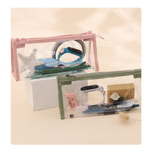 Load image into Gallery viewer, Transparent Pencil Case Large Capacity Simple Pen Bag Kawaii Cosmetic Bag School Study Stationery Office Supplies
