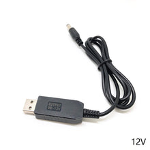 Load image into Gallery viewer, USB power boost line DC 5V to DC 5V 9V 12V Step UP Module USB Converter Adapter Cable 2.1x5.5mm Male Connector Converter
