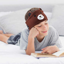 Load image into Gallery viewer, Soft Elastic Comfortable Wireless Music Earphones Kids Animal Sleeping Headphones Eye Mask Bluetooth V5.0 Headsets Headband
