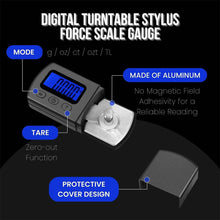 Load image into Gallery viewer, Portable LCD Digital Turntable Stylus Force Scale Meter Gauge Backlight High Precise Tracking For Vinyl Record Needle wholesale

