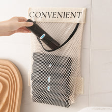 Load image into Gallery viewer, Large-capacity Garbage Bag Holder Hanging Mesh Bags Wall-Mounted Fruit Organizer Storage Tools Sundries Bag Net Kitchen Cabinet Accessories
