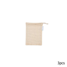 Load image into Gallery viewer, Portable Reusable Grocery Bags Fruit And Vegetable Bags Cotton Mesh Storage Bag Supermarket Shopping Net Tote Bag With Drawstring Kitchen Organizer
