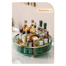 Load image into Gallery viewer, Multifunctional 360 Rotating Tray Kitchen Storage Spice Rack Round Turntable With Storage Organizer Non-Slip Cosmetic Storage Box Kitchen Accessories
