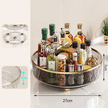 Load image into Gallery viewer, Multifunctional 360 Rotating Tray Kitchen Storage Spice Rack Round Turntable With Storage Organizer Non-Slip Cosmetic Storage Box Kitchen Accessories
