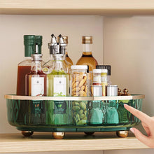Load image into Gallery viewer, Multifunctional 360 Rotating Tray Kitchen Storage Spice Rack Round Turntable With Storage Organizer Non-Slip Cosmetic Storage Box Kitchen Accessories
