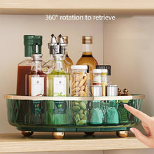 Load image into Gallery viewer, Multifunctional 360 Rotating Tray Kitchen Storage Spice Rack Round Turntable With Storage Organizer Non-Slip Cosmetic Storage Box Kitchen Accessories

