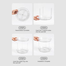 Load image into Gallery viewer, Multifunctional Turntable 360 Rotating Display Stand Seasoning Bottle Storage Spice Rack Transparent Round Organizer For Kitchen Bathroom
