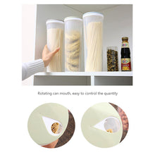 Load image into Gallery viewer, Food Storage Box Noodles Sealed Can Transparent Spaghetti Food Storage Bin Moisture-proof with Lid Noodle Tool Quantitative Divided Kitchen Accessories

