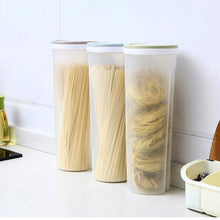 Load image into Gallery viewer, Food Storage Box Noodles Sealed Can Transparent Spaghetti Food Storage Bin Moisture-proof with Lid Noodle Tool Quantitative Divided Kitchen Accessories
