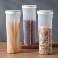 Load image into Gallery viewer, Food Storage Box Noodles Sealed Can Transparent Spaghetti Food Storage Bin Moisture-proof with Lid Noodle Tool Quantitative Divided Kitchen Accessories
