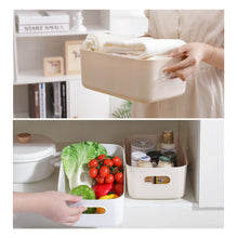 Load image into Gallery viewer, Rectangular Desktop Storage Basket Sundries Cosmetic Sorting Box Three Sizes Food Organizer Bin For Kitchen Bedroom Office Tool
