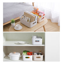 Load image into Gallery viewer, Rectangular Desktop Storage Basket Sundries Cosmetic Sorting Box Three Sizes Food Organizer Bin For Kitchen Bedroom Office Tool

