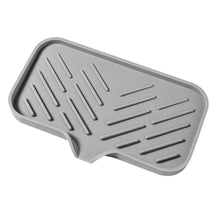 Load image into Gallery viewer, Silicone Dish Drying Mat Kitchen Sink Sponge Holder Drain Pad Soap Dish Storage Tray Self Draining Organizer Anti-slip Storage Rack Bathroom Supplies
