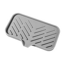 Load image into Gallery viewer, Silicone Dish Drying Mat Kitchen Sink Sponge Holder Drain Pad Soap Dish Storage Tray Self Draining Organizer Anti-slip Storage Rack Bathroom Supplies
