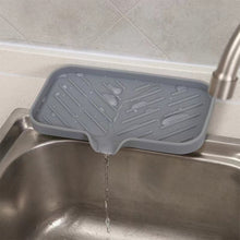 Load image into Gallery viewer, Silicone Dish Drying Mat Kitchen Sink Sponge Holder Drain Pad Soap Dish Storage Tray Self Draining Organizer Anti-slip Storage Rack Bathroom Supplies
