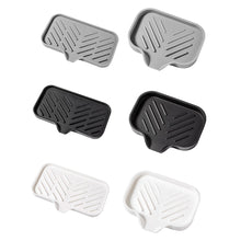 Load image into Gallery viewer, Silicone Dish Drying Mat Kitchen Sink Sponge Holder Drain Pad Soap Dish Storage Tray Self Draining Organizer Anti-slip Storage Rack Bathroom Supplies
