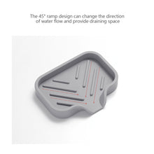 Load image into Gallery viewer, Silicone Dish Drying Mat Kitchen Sink Sponge Holder Drain Pad Soap Dish Storage Tray Self Draining Organizer Anti-slip Storage Rack Bathroom Supplies
