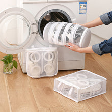 Load image into Gallery viewer, Portable Mesh Laundry Bag Lazy Shoes Bag Washing Machine Storage Bags Anti-deformation Protective Clothes Organizer Net Bag Shoes Airing Dry Tool
