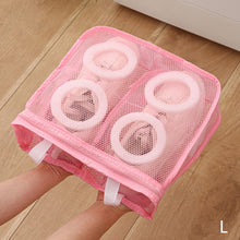 Load image into Gallery viewer, Portable Mesh Laundry Bag Lazy Shoes Bag Washing Machine Storage Bags Anti-deformation Protective Clothes Organizer Net Bag Shoes Airing Dry Tool
