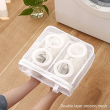 Load image into Gallery viewer, Portable Mesh Laundry Bag Lazy Shoes Bag Washing Machine Storage Bags Anti-deformation Protective Clothes Organizer Net Bag Shoes Airing Dry Tool
